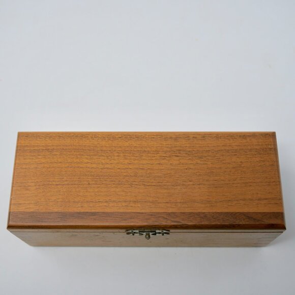 Vintage WM F DRUEKE & Sons Wooden Dovetail Box Dominoes Cribbage Board USA EUC - Picture 10 of 14